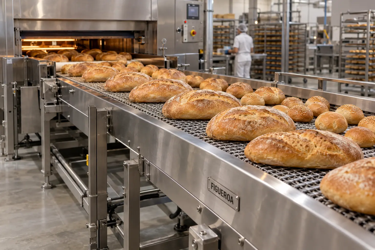 FIC-branded bakery cooling conveyor