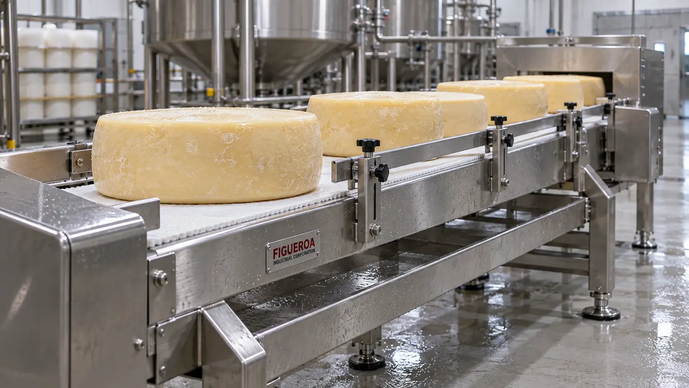 FIC-branded cheese conveyor system