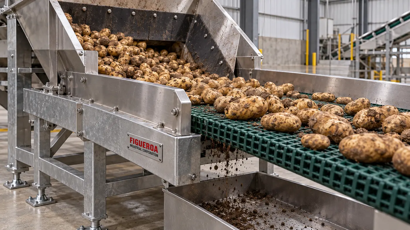 FIC-branded produce conveyor