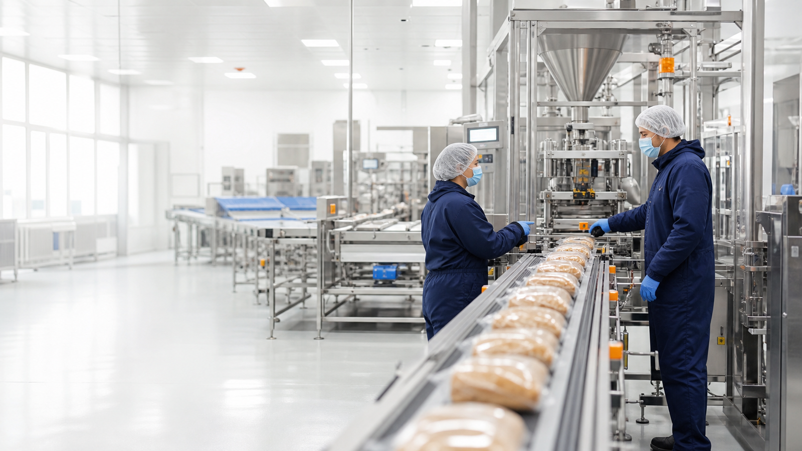 Industrial conveyor system installation
